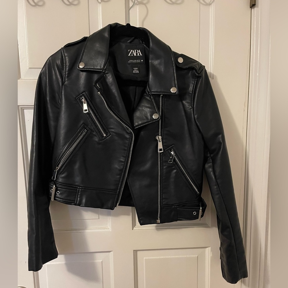 Zara leather jacket